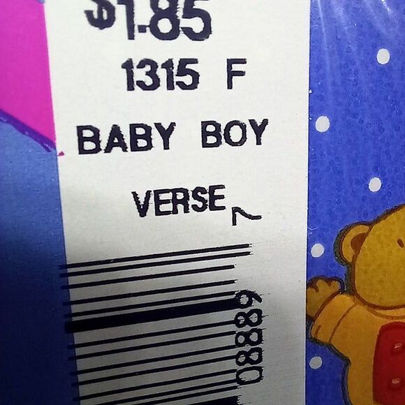 Vintage American Greetings Cheerleading Bear Gift Wrap Sheet-Birthday/Shower-NEW - Picture 4 of 6